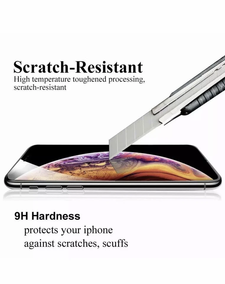 Protector de pantalla de vidrio templado real premium 100 piezas para iPhone Samsung LG Foto 3 de 4