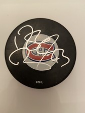 Patrice Brisebois Montreal Canadiens Signed Puck With COA