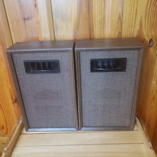 Vintage 70s-80s Pair SOUNDESIGN 615 Full Range Speakers Wood Veneer Great Sound!