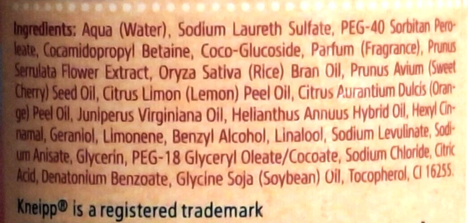 Kneipp BAD Aroma Pflegeschaumbad Lieblings-Zeit Kirschblüte Reiskeimöl 2x400 ml - Bild 2 von 4