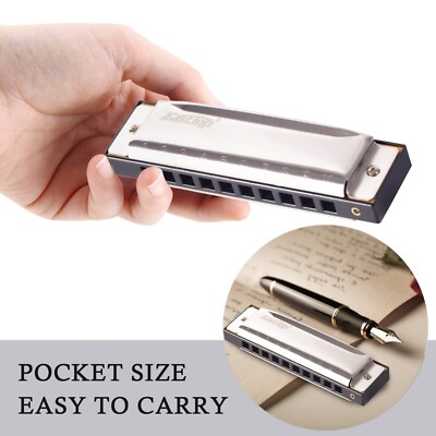 EASTTOP 10Hole 20Tone Diatonic Blues Harmonica Mouth Organ for Beginner Key of C