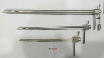 Bronchoscope Rigid Set of 3 Pcs With Fiber Optic Light Carrier Endoscope