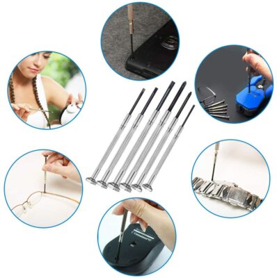 N1 Mini Screwdriver Set – 6-Piece Precision Kit With Phillips & Flathead Bits