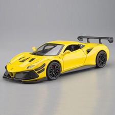 1:32 Ferrari 488 Challenge Modellauto Die Cast Spielzeug Kinder Sammlung Gelb