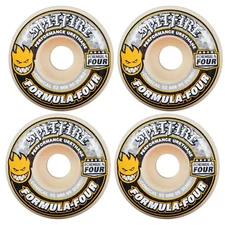 Spitfire Skateboard Wheels 52mm F4 99A Conical Yellow Print