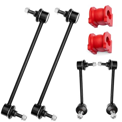 6PC Front Rear Sway Bar Links Bushings for 2006-2014 Honda Ridgeline RT RTL RTS