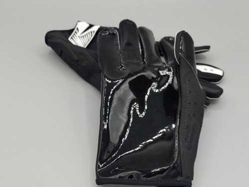 NIKE VAPOR JET 5.0 COLD WEATHER RECIEVER FOOTBALL GLOVES Black White Size 3XL - Picture 4 of 6