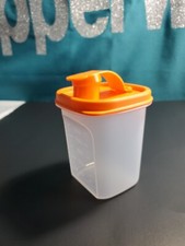 Tupperware Small Mini Slim Line Pitcher Modular Flip Top Lid Orange 350ml New