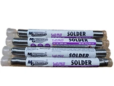 MG Chemicals 63/37 Rosin Core Leaded Solder, 0.032" Diameter, 0.6 oz (4 PAK)