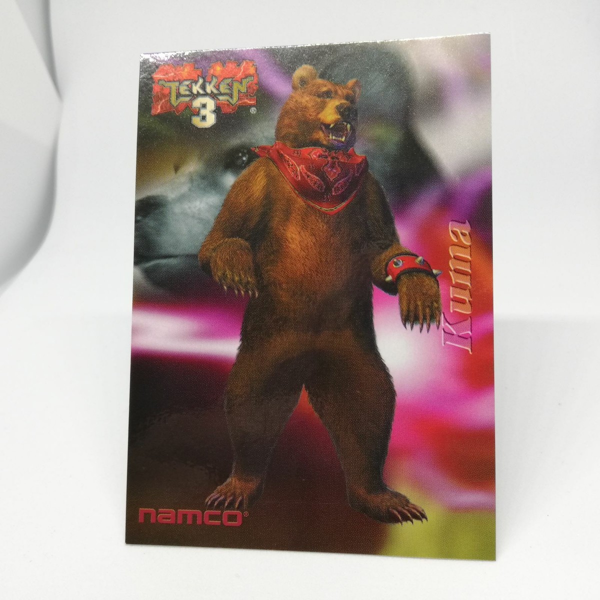 074 kuma Bear TEKKEN3 Namco Official Collection Card EPOCH Japan