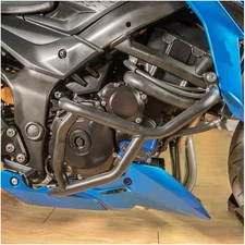 Motorcycle Black Steel Highway Crash Bars Crashbar Stunt Slider Cage Engine Guar