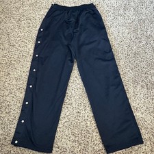 Breakaway Y2K Track Joggers Tek Gear Snap Pants M Navy Vintage Baller Athletic