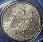 A 1884 CC Morgan Silver Dollar $1 Choice/Gem BU.