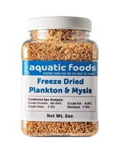 Aquatic Foods Inc. Freeze Dried Plankton & Mysis Shrimp - 2oz Floating Fish Food