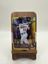 2022 Bowman Draft Alex Freeland Chrome Yellow Lava Bowman Dodgers /75 Dodgers
