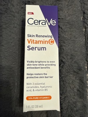 CeraVe Skin Renewing Vitamin C Serum with Hyaluronic Acid 1 FL OZ (30 ml)