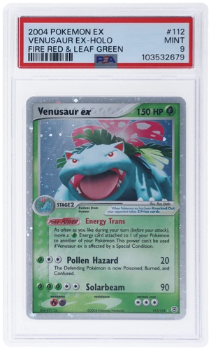 2004 Pokemon Ex Fire Red Leaf Green Venusaur Ex Holo #112 PSA 9