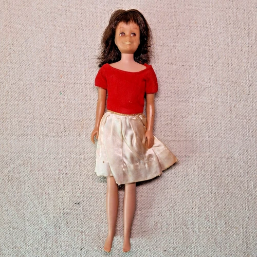 Vintage Skooter Doll Skipper's Friend wearing a Skipper Dress