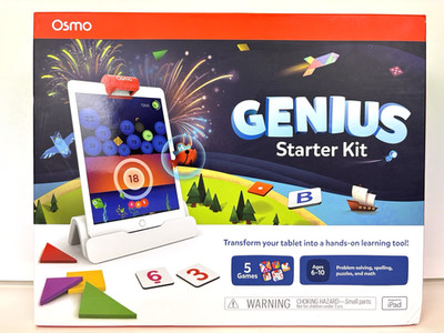 Osmo Genius Starter Kit for iPad 5 Hands on Learning Games Ages 6 to 10 NEW