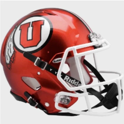 Utah Utes Full Size Authentic Speed Football Helmet Radiant Red - Image 1 of 2