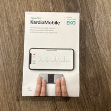 AliveCor AC-009 KardiaMobile Wireless Personal EKG Monitor Black NEW SHIPS FAST
