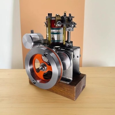 V8 Alcohol Engine Fully Assembled , CNC Metal 4-Stroke with Visible Combustion