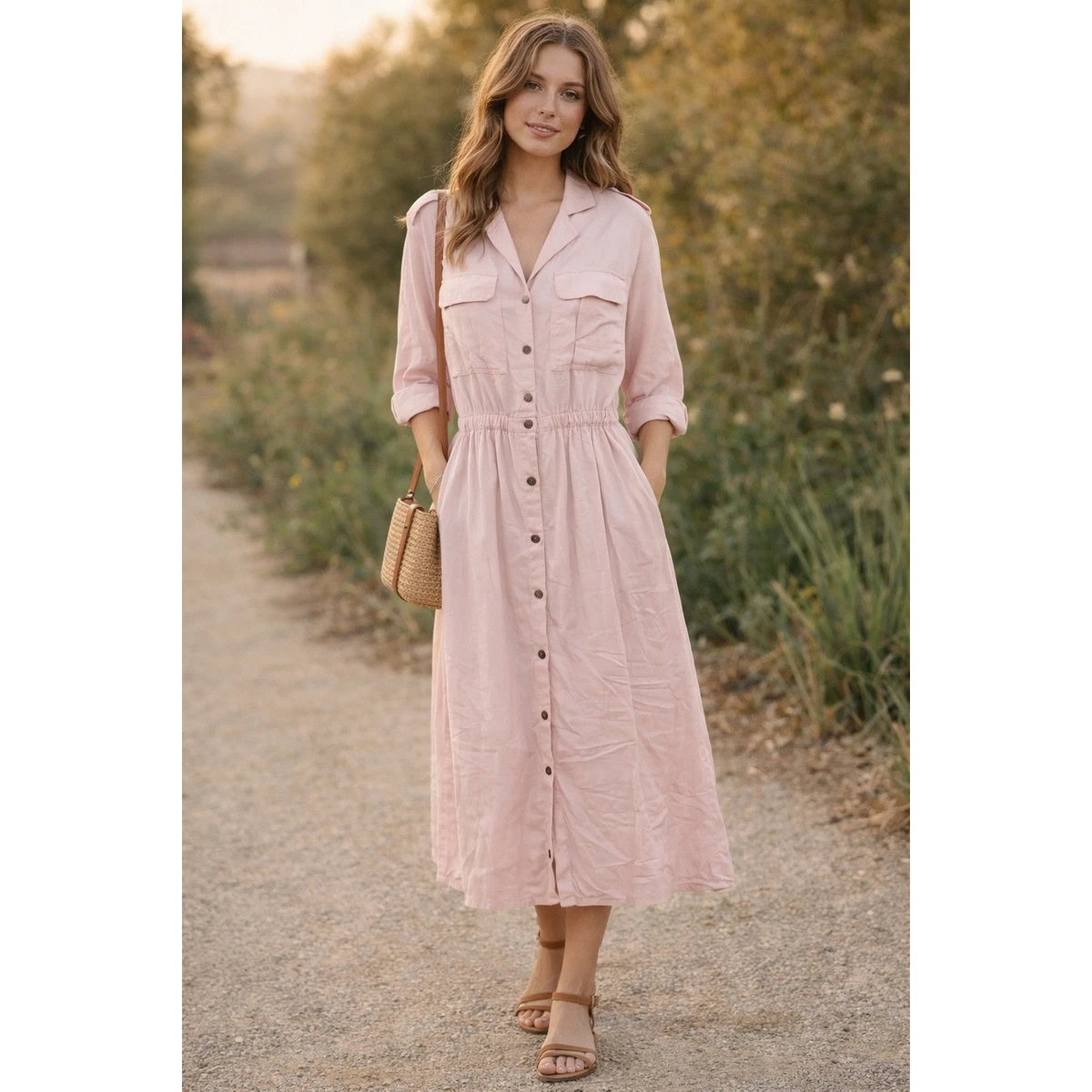 Pink Collared Dresses for Women for sale | eBay