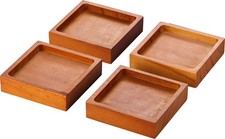 Lufia Wood Bed Furniture Risers 1 Inch, Solid Pine Wood Furniture Risers
