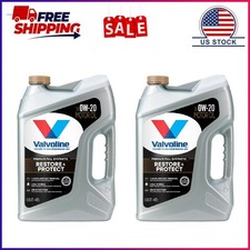 2 Pack, Valvoline Restore & Protect Full Synthetic 0W-20 Motor Oil 5 QT 61.92 per gallon