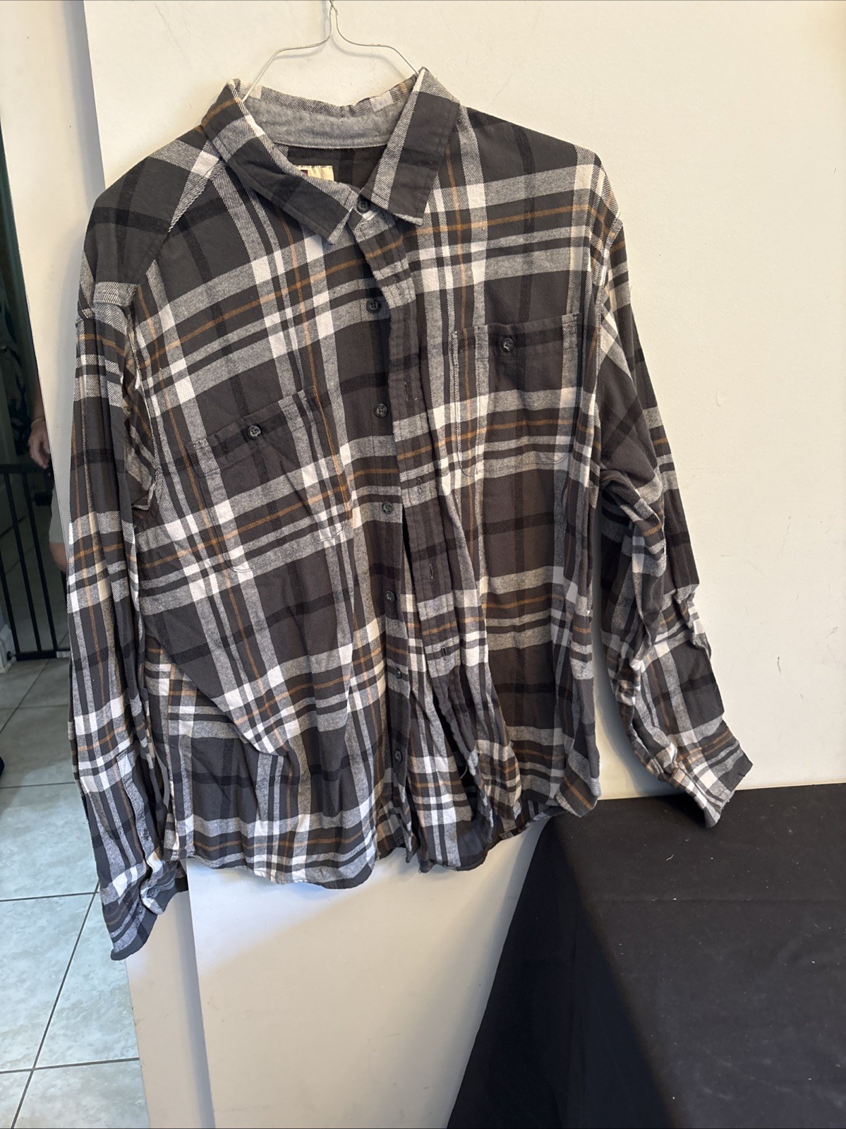 Men’s Long Sleeve Button-Down Shirt Woolrich 3XL