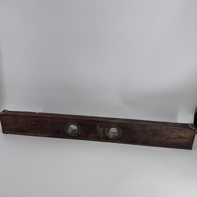Antique Davis & Cooks Wood Level 2 Porthole 1886 Patent Tool 28  