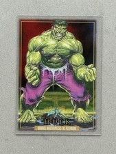 Sky Box Marvel Masterpieces '92 Platinum Card #32 Hulk - Clear Cut Parallel