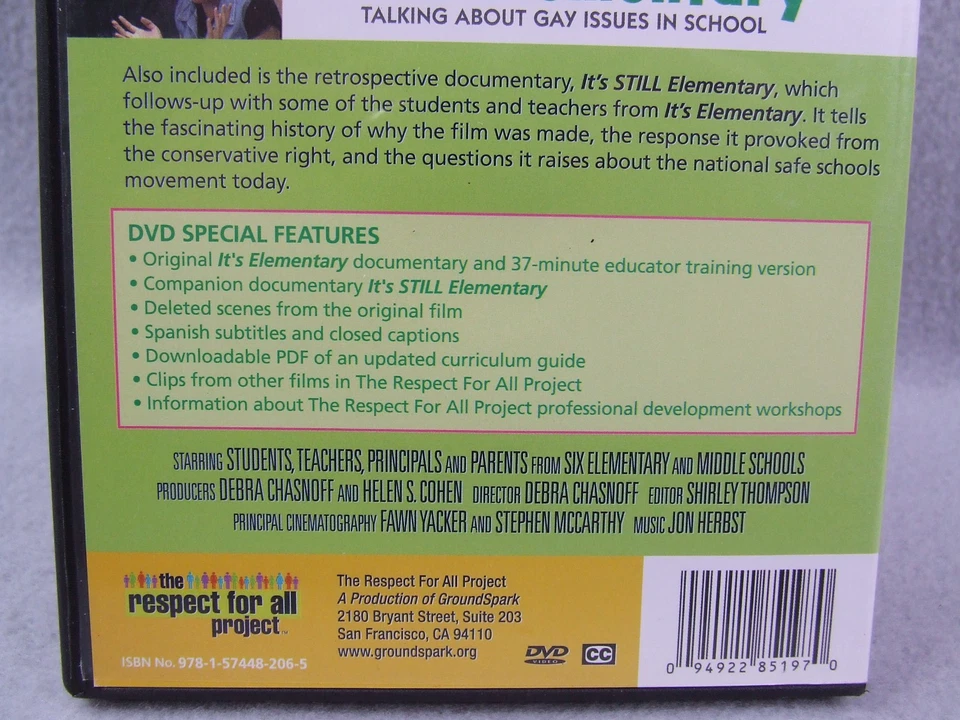 It's Elementary Talking About Gay Issues in School (2-Disc DVD Set) Foto 4 de 4