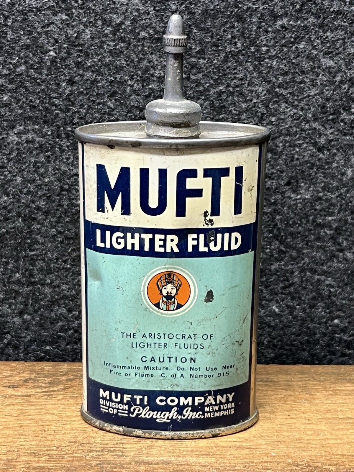 Fluid 3oz Lead Top Oil Can Handy Oiler Tin