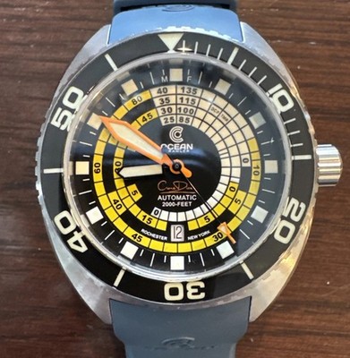Ocean Crawler Decompression Timer Automatic Blue