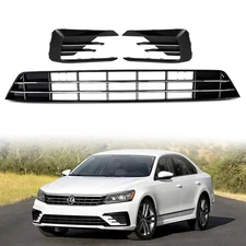 For 2016 2017 2018 2019 VW Passat R-Line Front Lower Grille Fog Light Cover