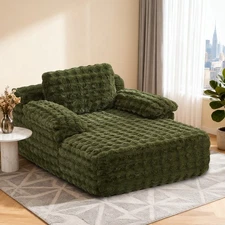 Oversized Chaise Lounge Chair Upholstered Sleeper Sofa Bed No Assembly Required
