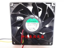1 PCS  SUNON Fan PMD1209PMB1-A 2 .F.GN  DC12V 12.5W 9038 9CM 3 WIRE