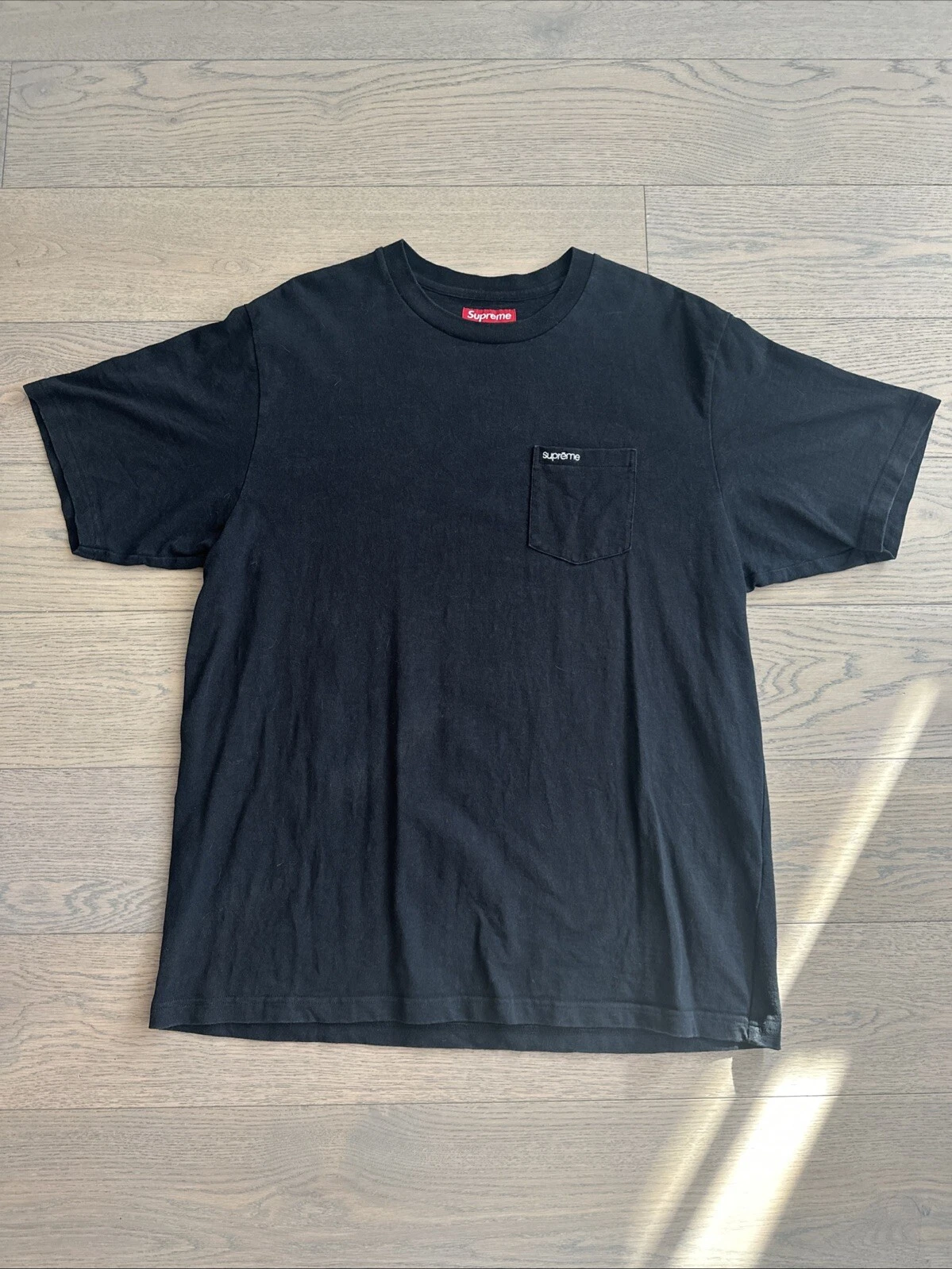 Supreme 24SS Coton T shirt XL Homme Noir S/S POCKET TEE