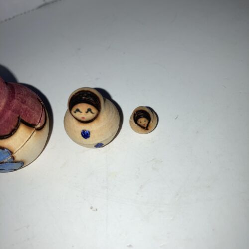 Russian Hand Painted Small Nesting Dolls Set of 5 - Picture 2 of 7