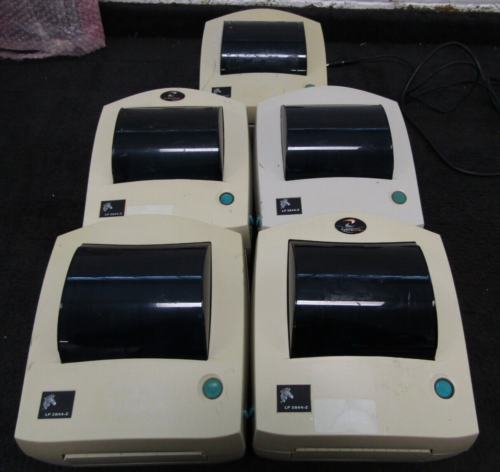 LOT OF 5 Zebra LP2844Z Label Printer
