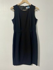 Calvin Klein Women's Sheath Dress Little Black Dress LBD Belt Loops Size 8