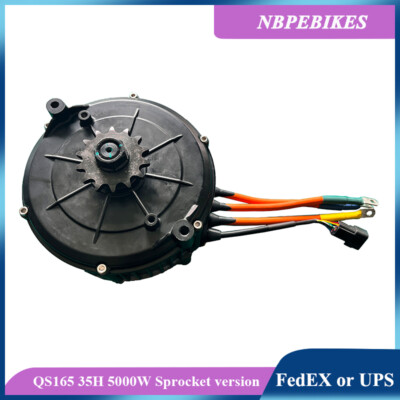 QS165 35H 72V 5000W middrive motor with ND72530 Fardriver