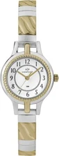 Timex Viewpoint CC3D82400, Women's 2-Tone Expansion Band Watch, White Dial
