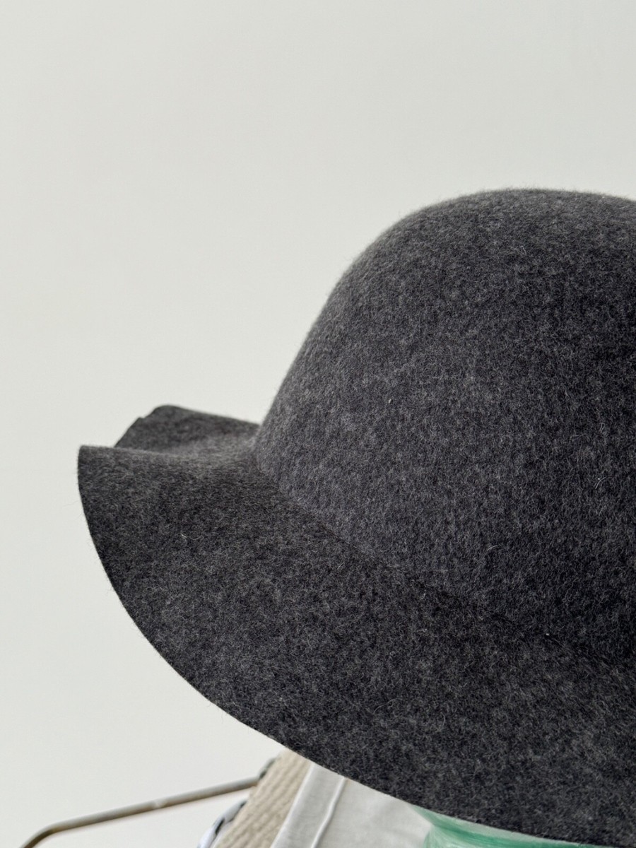 Men's Comme des Garçons SHIRT Grey Wool Felt Hat SIZE 57 | eBay