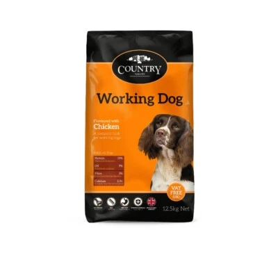 BURGESS Country Value Working Dog Food Dry Complete With Chicken High Protein 12.5kg