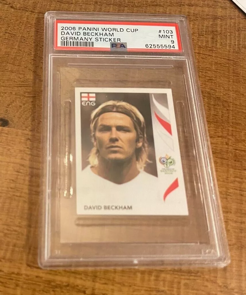 David Beckham trading card