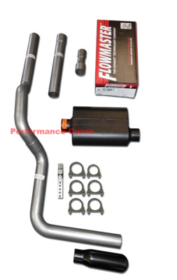 Mandrel Bent Exhaust w/ Flowmaster Super 40 Muffler Fits 88-01 Dodge Ram 5.2 5.9