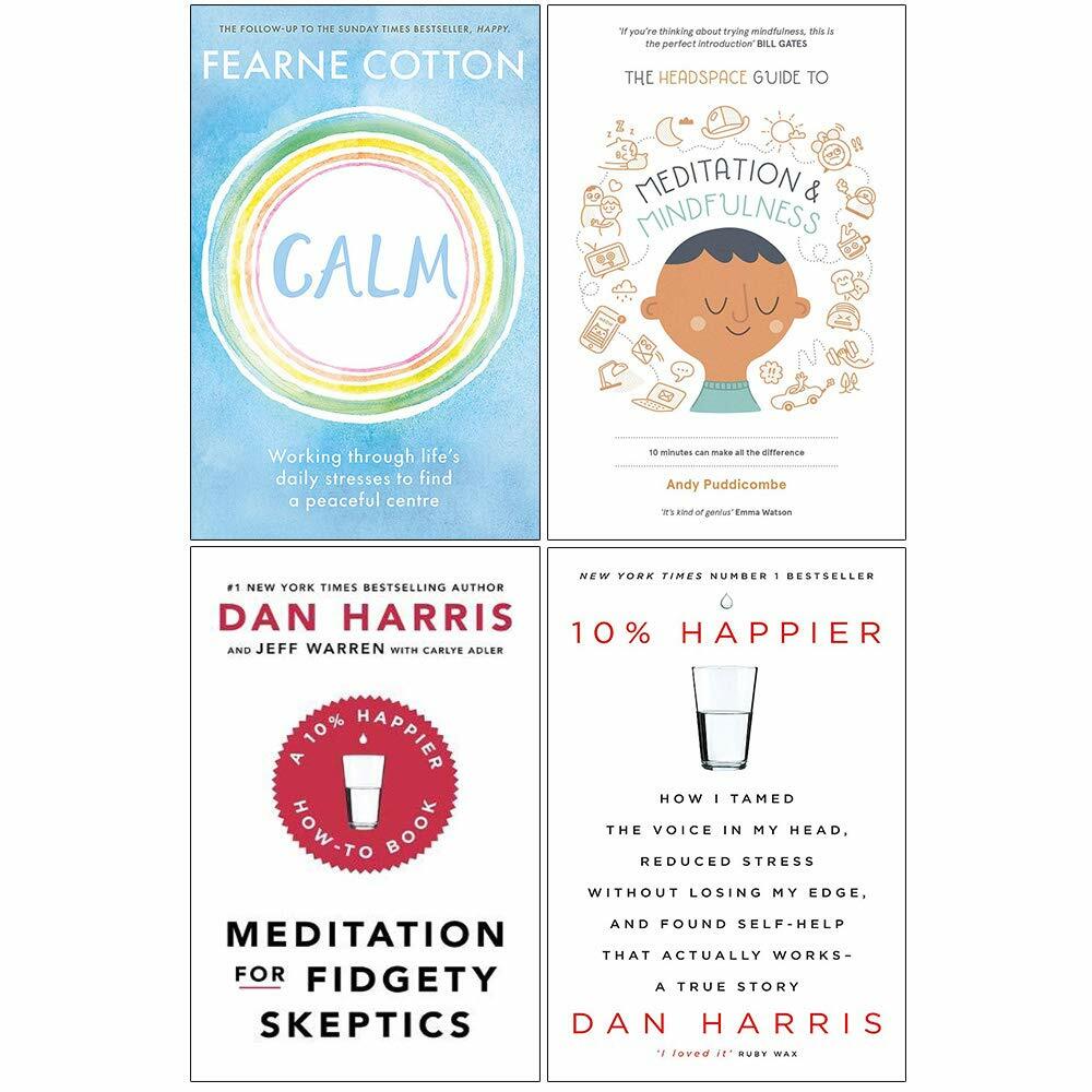 Calm Fearne, Headspace Guide, Meditation & 10% Happier 4 Books Set New - Image 3