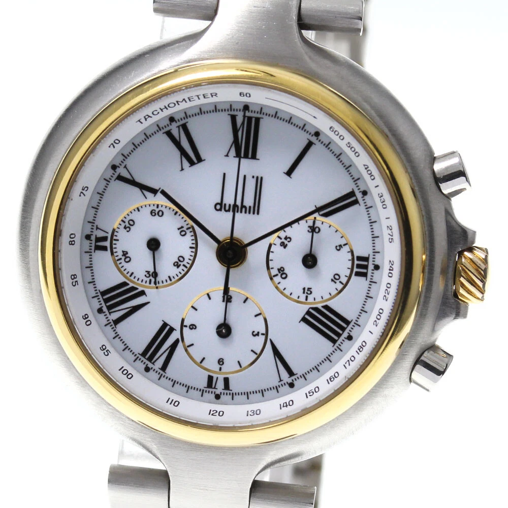 Dunhill Millennium LC28 Chronograph white Dial Hand Winding Men s